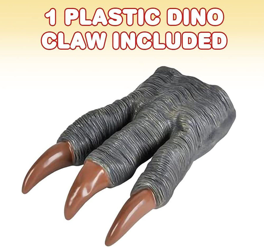 Plastic Dino Claw, 1pc, Dinosaur Hand Puppet for Kids, Dinosaur Toys for Boys and Girls, Made of Soft, Rubery Material, Dino Goody Bag Fillers for Children