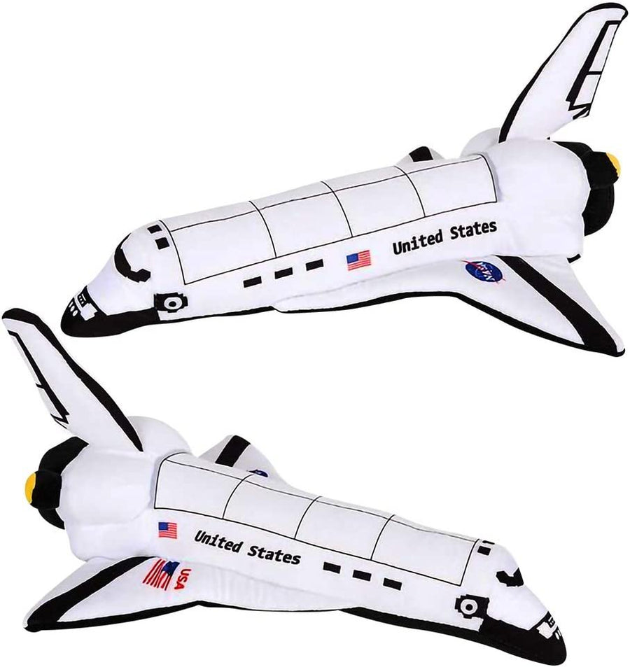Stuffed Space Shuttle Toy, Space Stuffed Toy for Kids - 14" Soft and Cuddly Astronaut Space Toy for Toddlers - Easter Plush Basket Stuffer, Birthday Gift for Boys and Girls