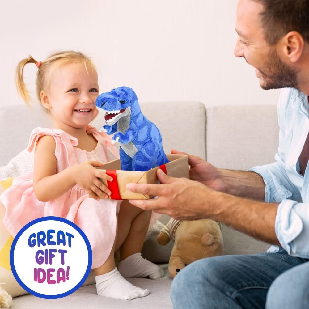 Cozy Plush T-Rex Dinosaur Stuffed Animal, Dinosaur Plush, Stuffed Dinosaur, Soft and Cuddly Stuff Animals Pillow for Kids, Dinosaur Baby Stuff, Great Gift for Boys, Girls, Toddlers