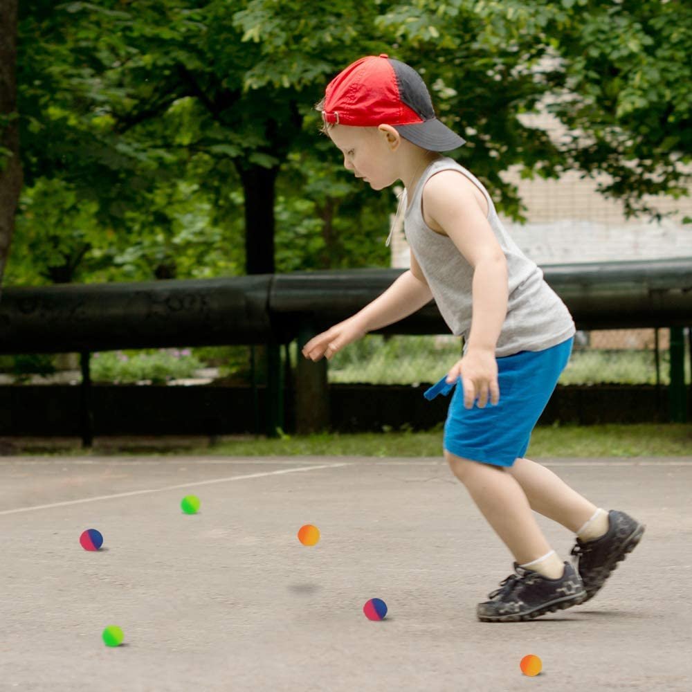 1" ICY Bouncy Balls for Kids, Bouncing Balls with Frosty Look & Extra-High Bounce - Bulk Set of 144