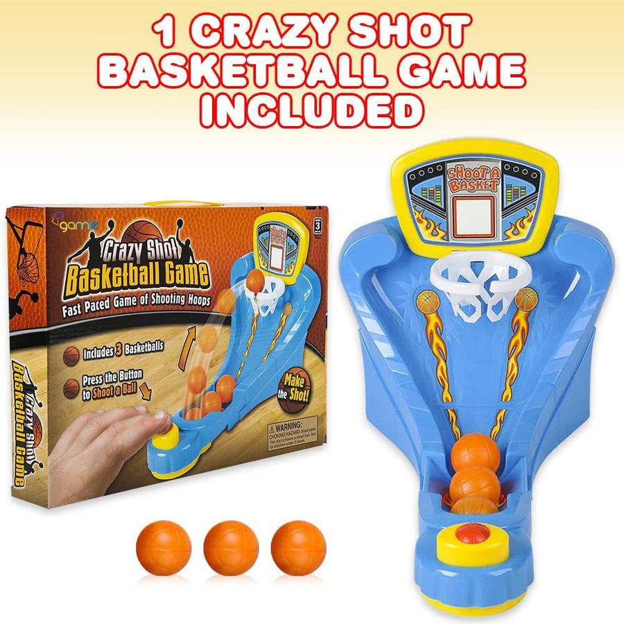 Gamie Desktop Arcade Basketball Game, Tabletop Indoor Basketball Shooting Game for Kids and Adults, Desk Games for Office for Adults, Great Gift Idea for Boys and Girls