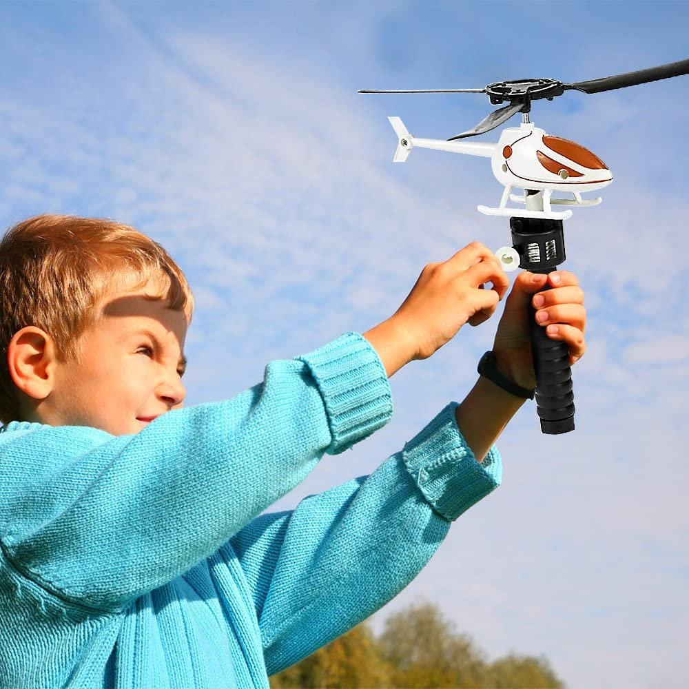 Flying Helicopter Set for Kids - 10 Pack - Fun Fly Toys for Indoors or Outdoors - Great Birthday Party Favors - Goodie Bag Fillers - Gift Idea for Boys, Girls, Toddlers