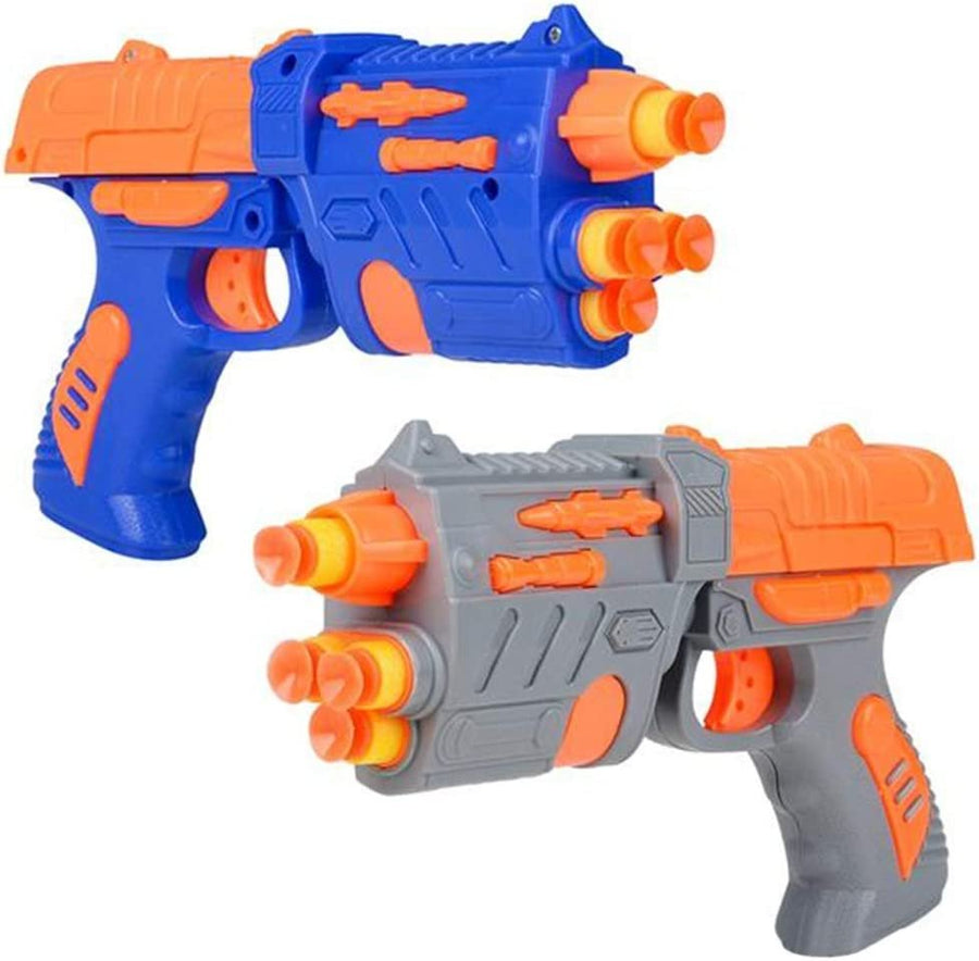 Foam Dart Blasters, Set of 2, Includes 1 Toy Gun for Kids and 6 Darts Per Set, Shooting Toys for Boys and Girls, Fun Backyard Games, Cool Carnival Prize, Great Birthday Gift