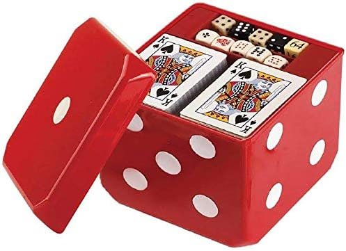 6-IN-1 Dice Cube Game - by - Board Game and Casino Set – Inc Art