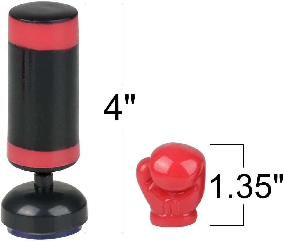 Mini Boxing Bag Set for Kids, 3-Piece Set with 1 Mini Punching Bag and 2 Gloves, Cool Desk Toys for Adults, Boxing Tabletop Game for Stress Relief and Hours of Fun