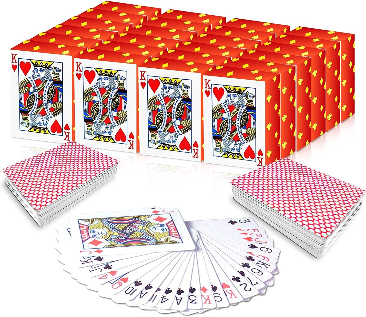 Mini Playing Cards - 20 Decks of 1.5 Mini Poker Cards Sets