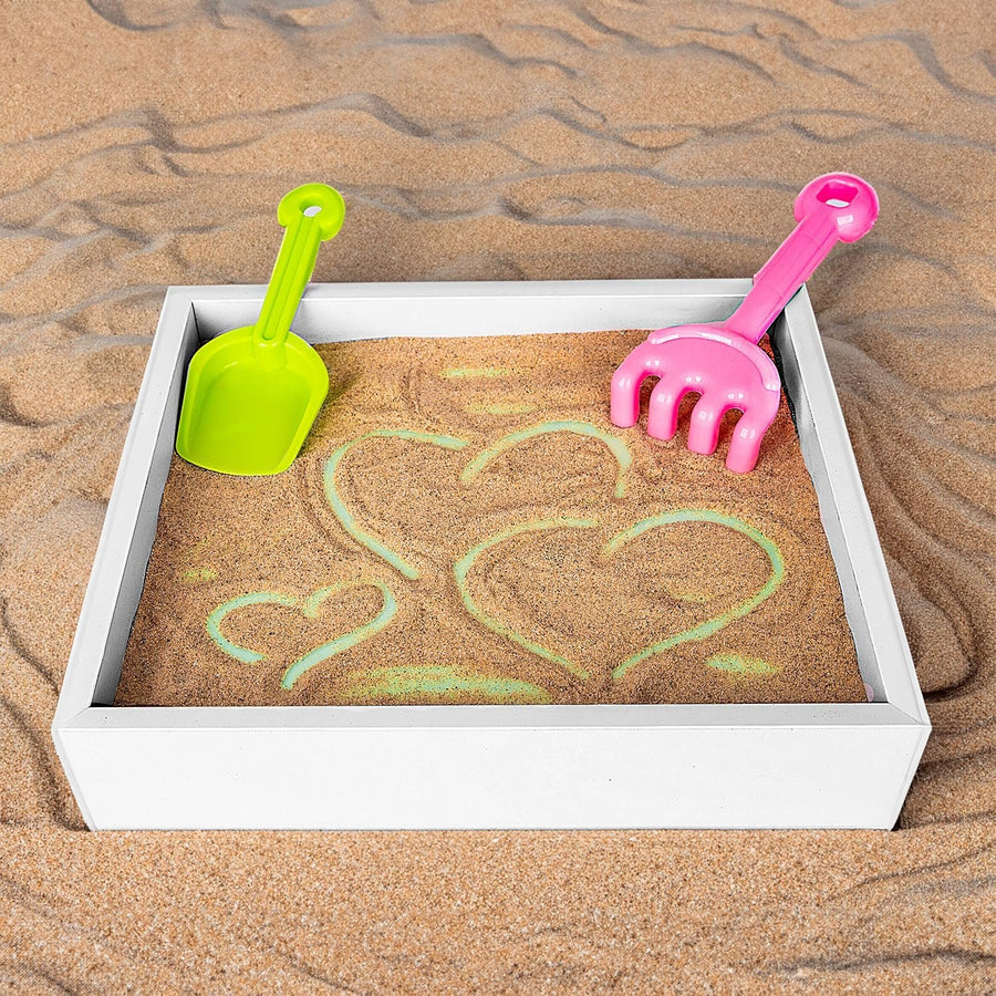 Wood Sand Painting Light Box for Kids, Table LED Sandbox with 3 Light Up Modes and Sand Toys, Art Sand Animation, Relaxing Sensory Play, Exploration, Motor Skills & Learning
