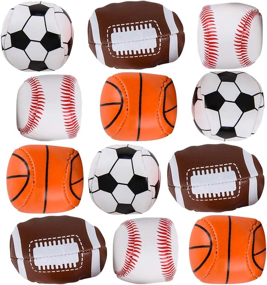 Play Day Mini Foam Sports Balls Set Football Basketball Soccer Ball NEW