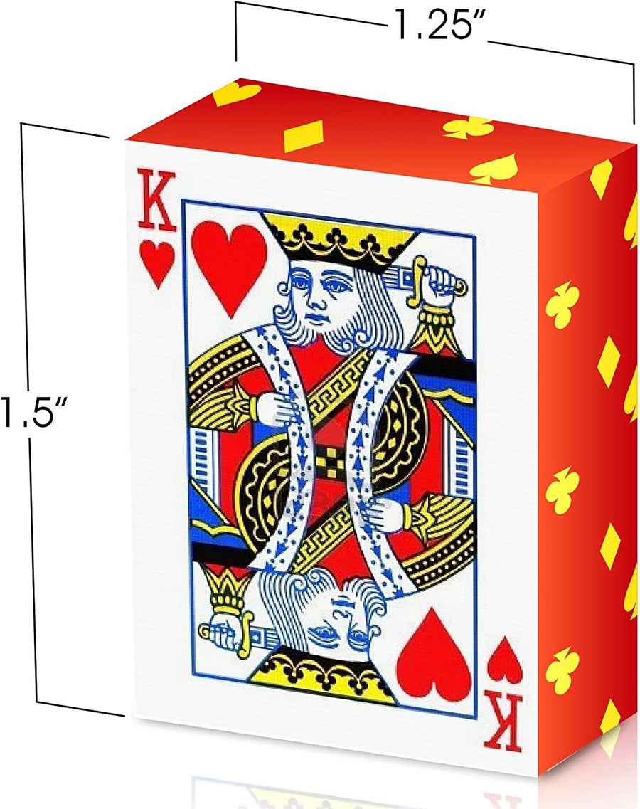 Mini Playing Cards - 20 Decks of 1.5" Mini Poker Cards Sets