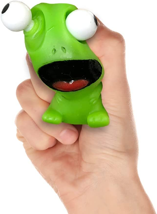 Squeezy Stress Relief Toy Animal with Pop Out Eyes for Kids, Set of 20