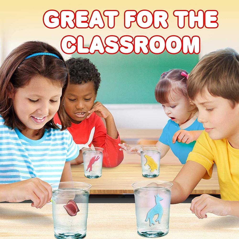 Magic Growing Animal Capsules, Grow in Water, 2 Packs with 12 Expanding Animal Capsules Each, Cute Color Variety, Kids’ Birthday Party Favors, Contest Prize or Gift Idea