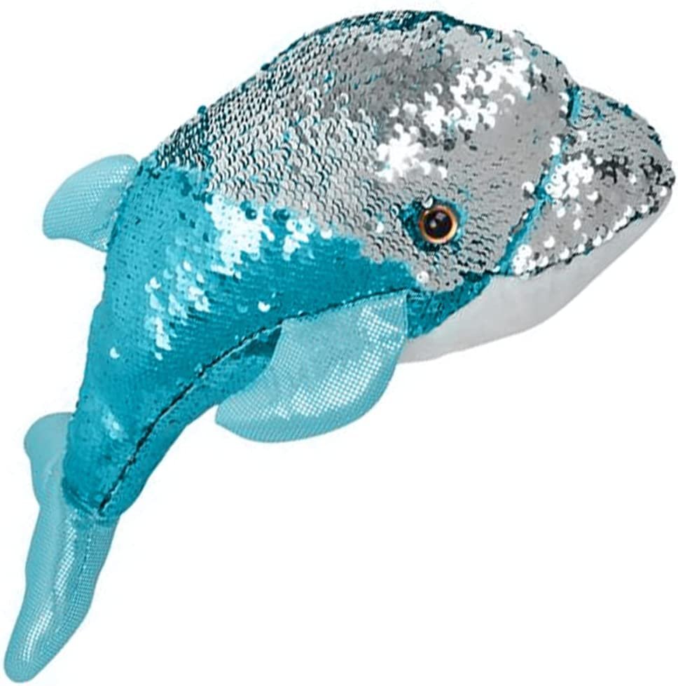 Flip Sequin Dolphin Plush Toy 1PC Soft Stuffed Dolphin with Color Ch Art Creativity