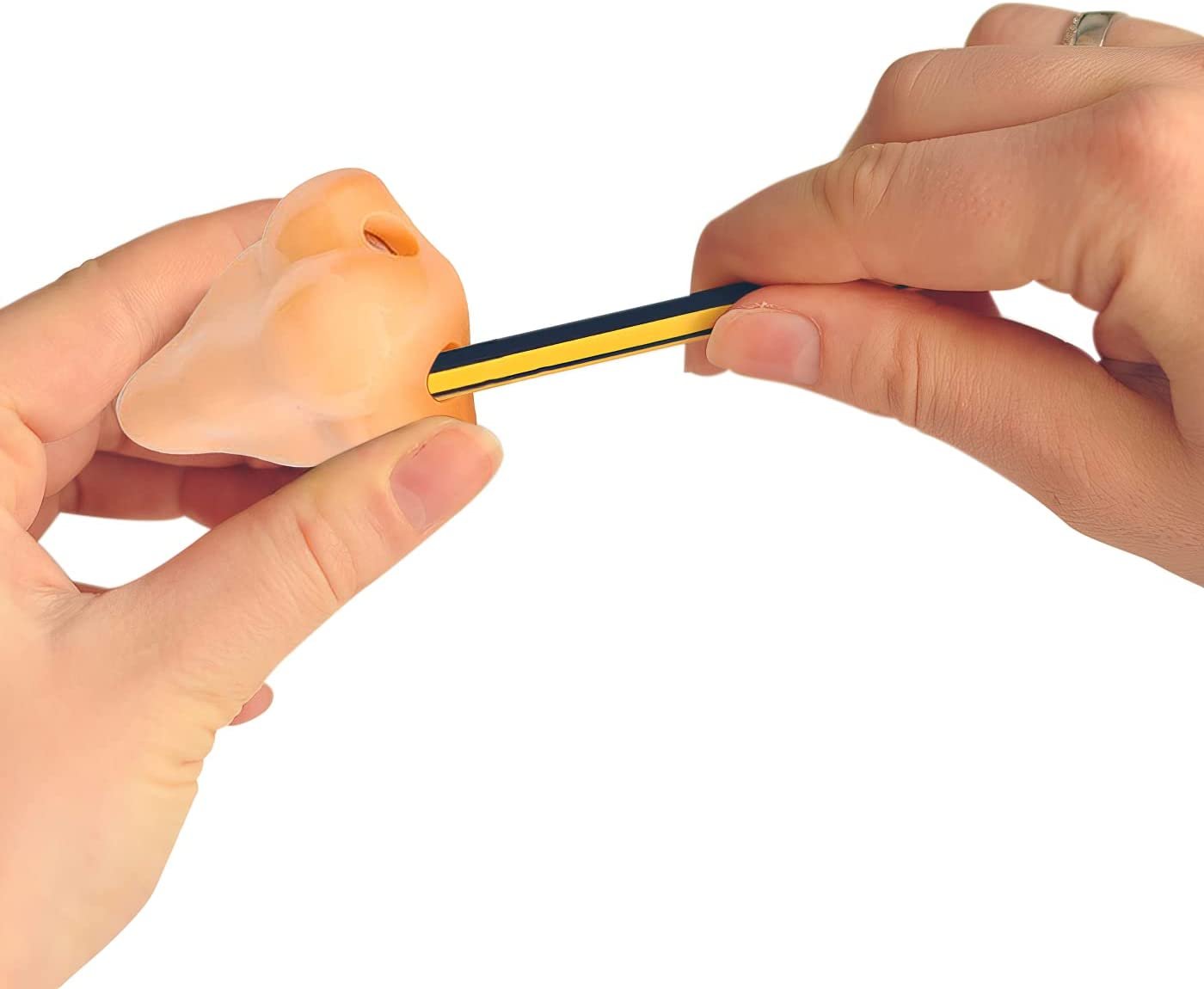 Nose Pencil Sharpeners for Kids - Pack of 12 - Funny School Supplies for Boys and Girls, Cool Stationery Birthday Party Favors for Toddlers, Classroom Teacher Rewards and Prizes