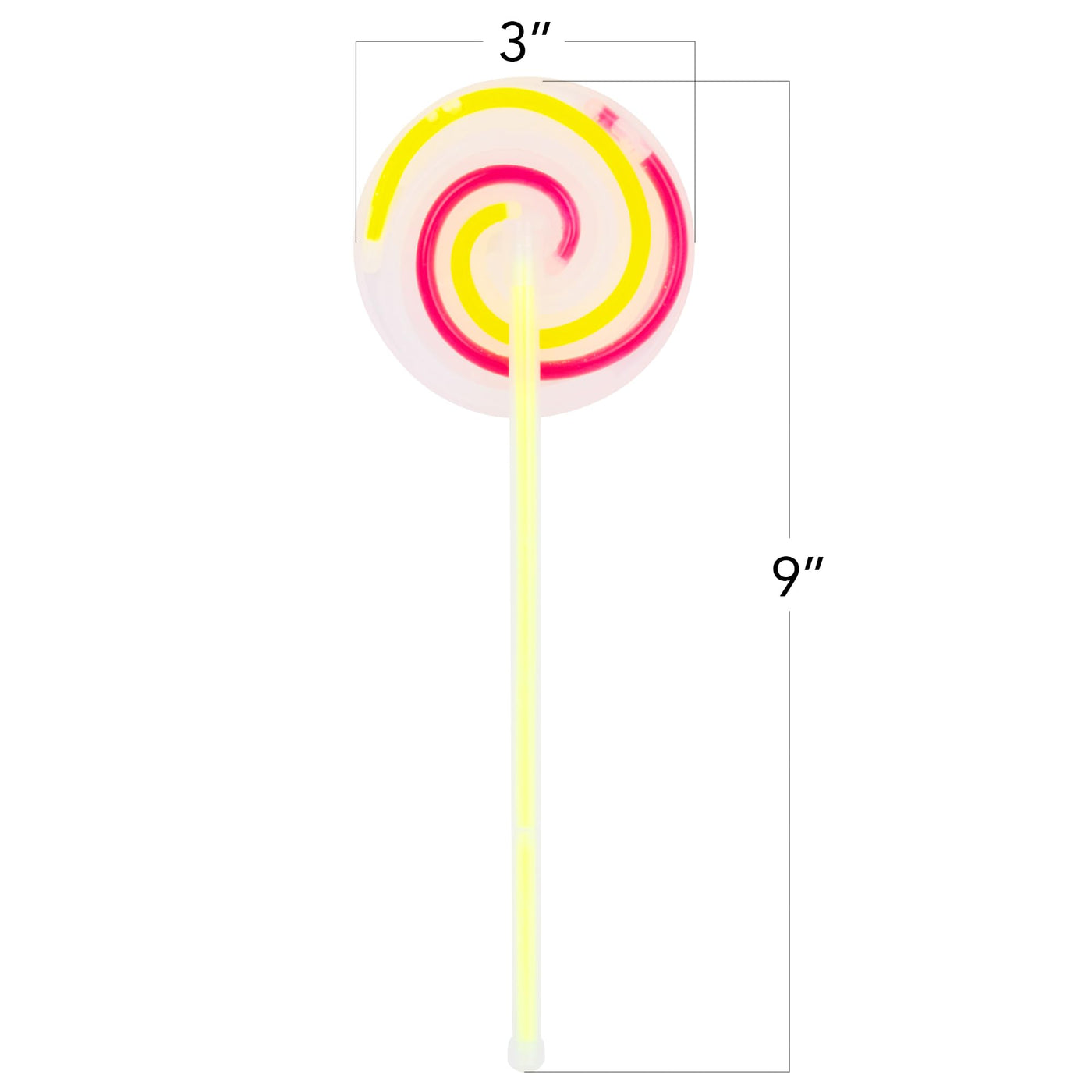 Kids Glow Stick Lollipop Spinner Wands - Set of 12 Light Up Spinning Toys - Glow Stick Wands That Double as Gyro Top Spinners