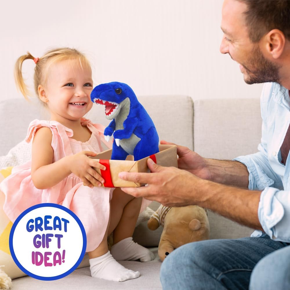 Cozy Plush T-Rex Dinosaur Stuffed Animal, Dinosaur Plush, Stuffed Dinosaur, Soft and Cuddly Stuff Animals Pillow for Kids, Dinosaur Baby Stuff, Great Gift for Boys, Girls, Toddlers