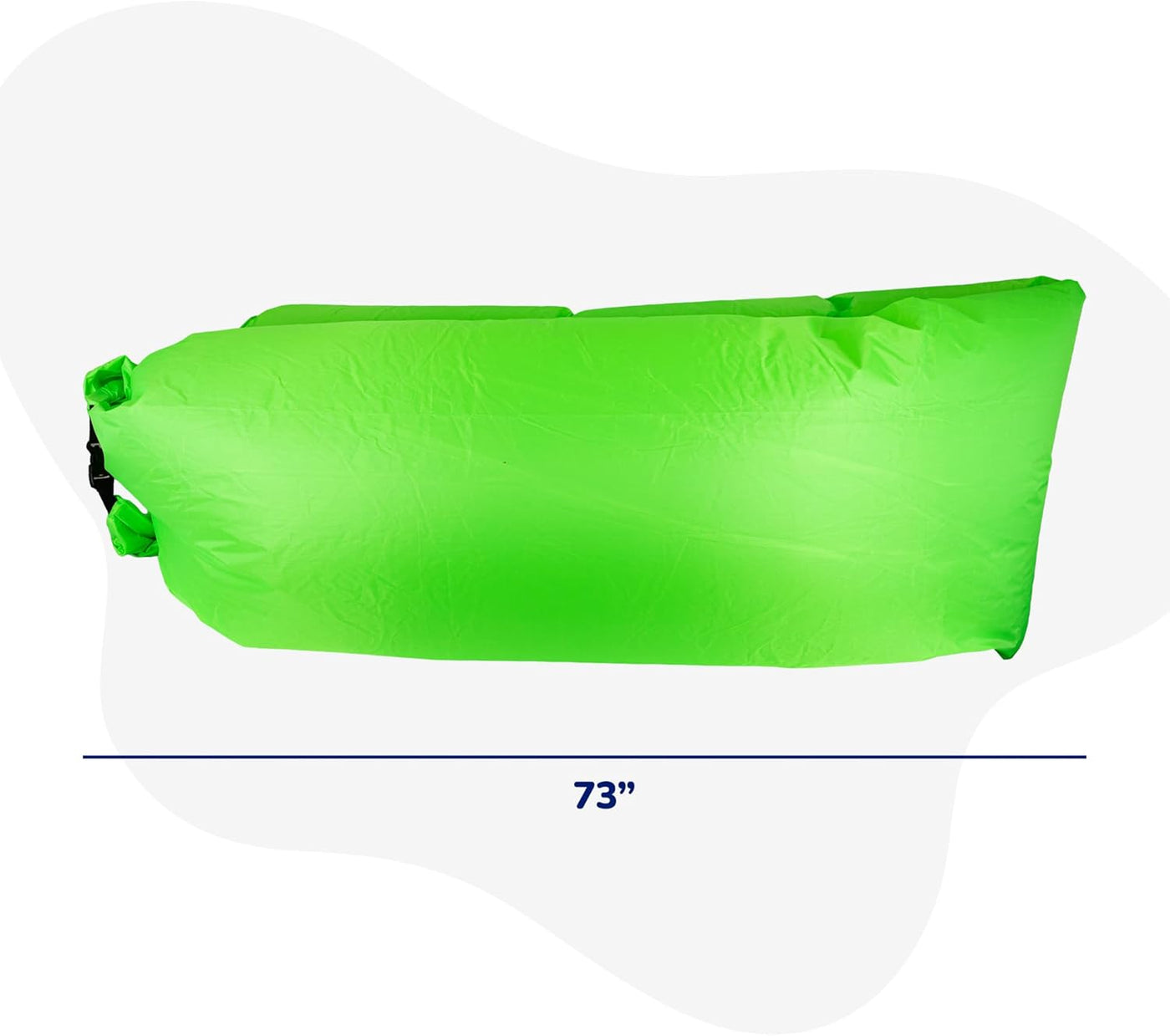 Large Inflatable Lounger Made of Waterproof Fabric