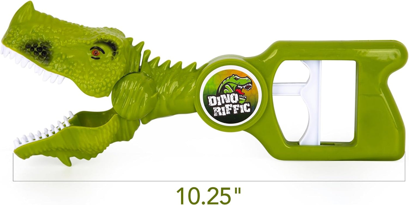 Dinosaur Grabber Toy for Kids - 5-Piece Kids Grabber Set - Includes 1 Toy Dinosaur Grabber and 4 Small Dinosaur Figurines to Grab