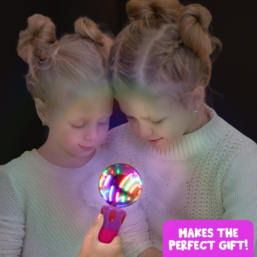 Light Up Magic Ball Wand for Kids - Flashing LED Wand for Boys and Girls - Batteries Included