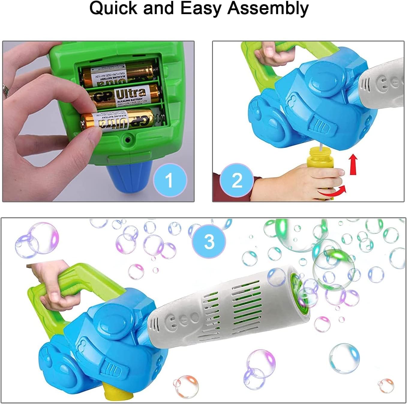 Bubble Leaf Blower for Toddlers, Kids Outdoor Bubble Blower Machine