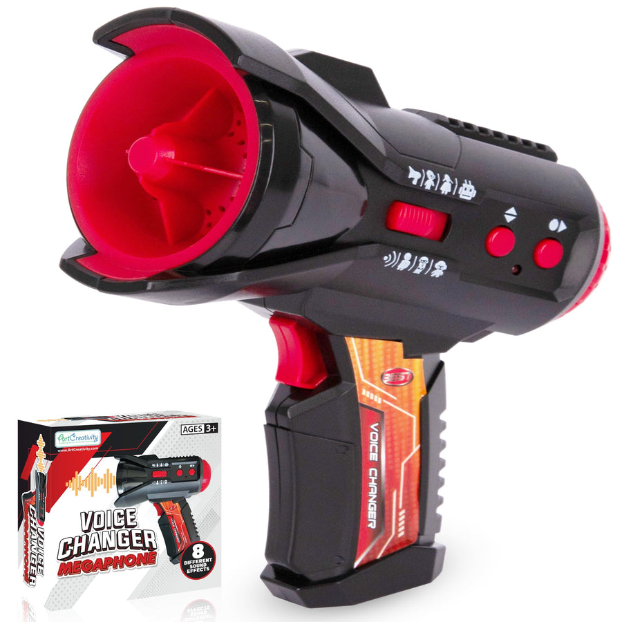 8 in 1 Voice Changer for Kids - Toy Megaphone Speaker with 8 Different Voices and Batteries