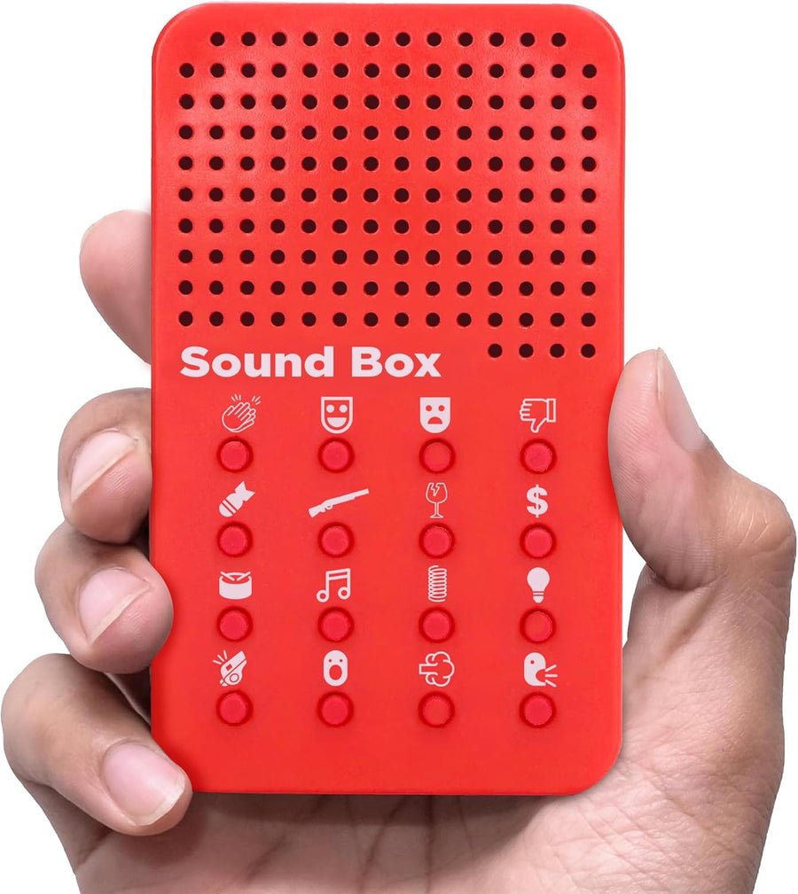 Funny Noises Machine with 16 Sound Effects - Electronic Noisemaker for Content Creators, Youtubers - Novelty Prank Item for Kids & Adults - Include Applause, Laughter, Buzzer, and More