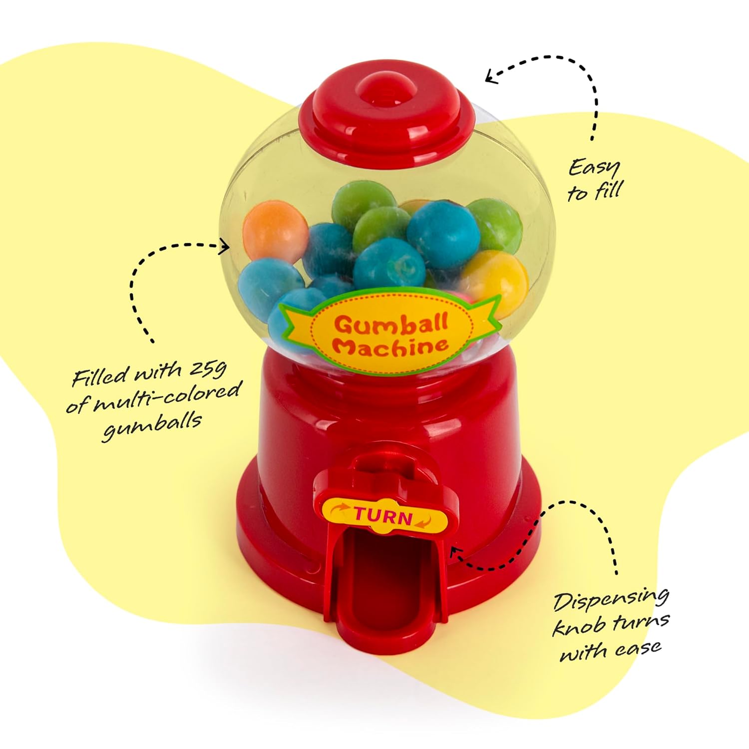 Mini Gumball Machines for Kids – Set of 12