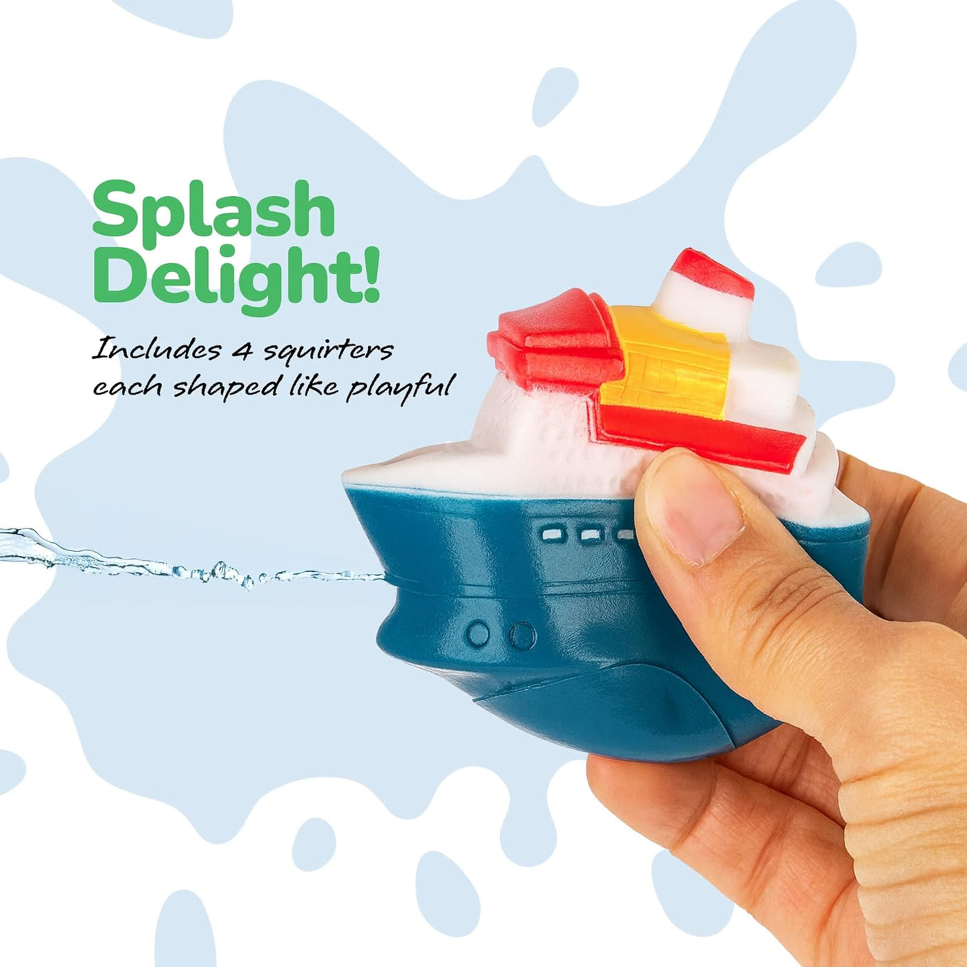 Ferry Boat Bath Toy for Toddlers - 9 Pcs