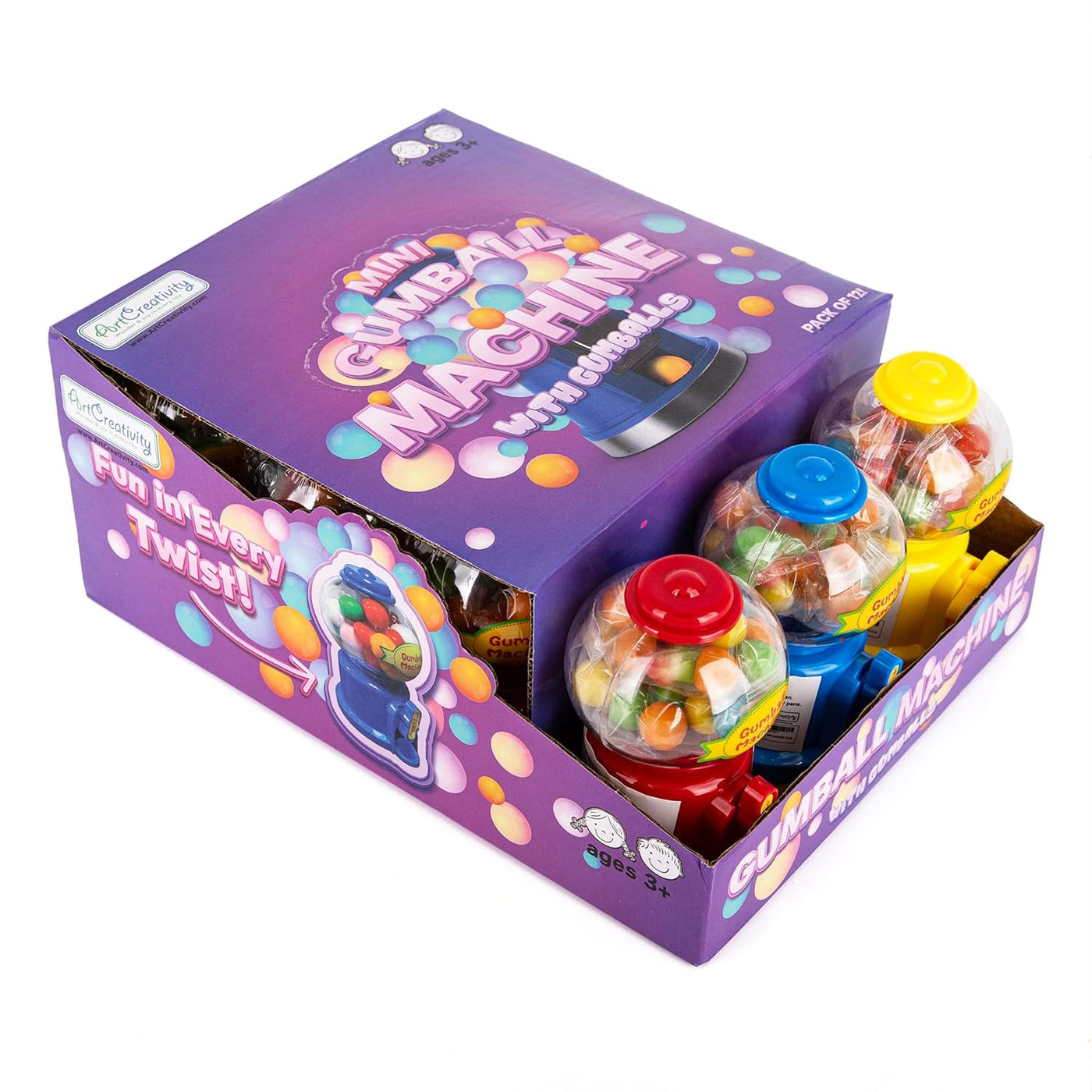 Mini Gumball Machines for Kids – Set of 12