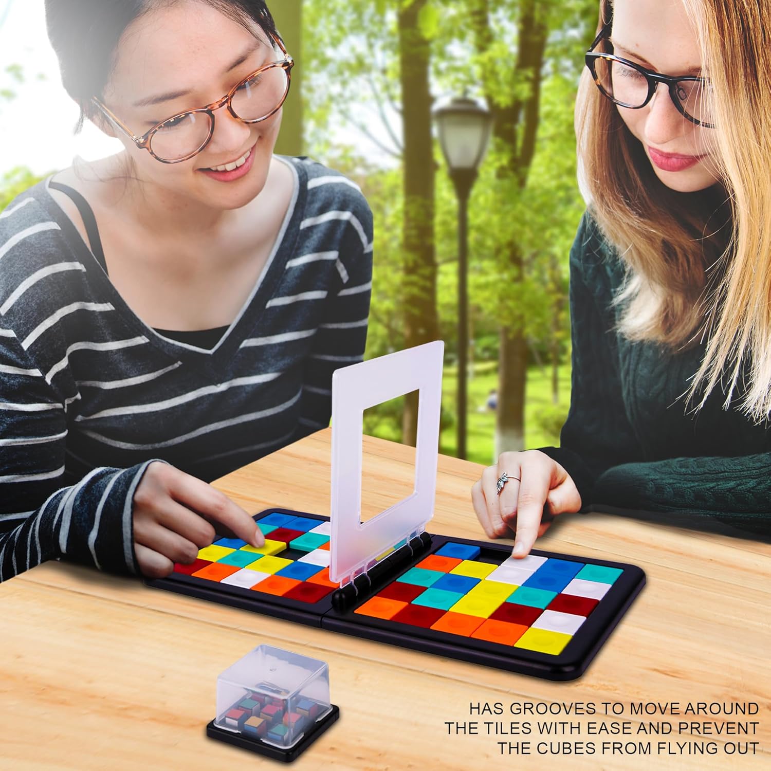 Rubix Race Puzzle Game - High-Intensity 2 Player Game for Family Game Night - A Rubix Cube Inspired Game of Fast Thinking