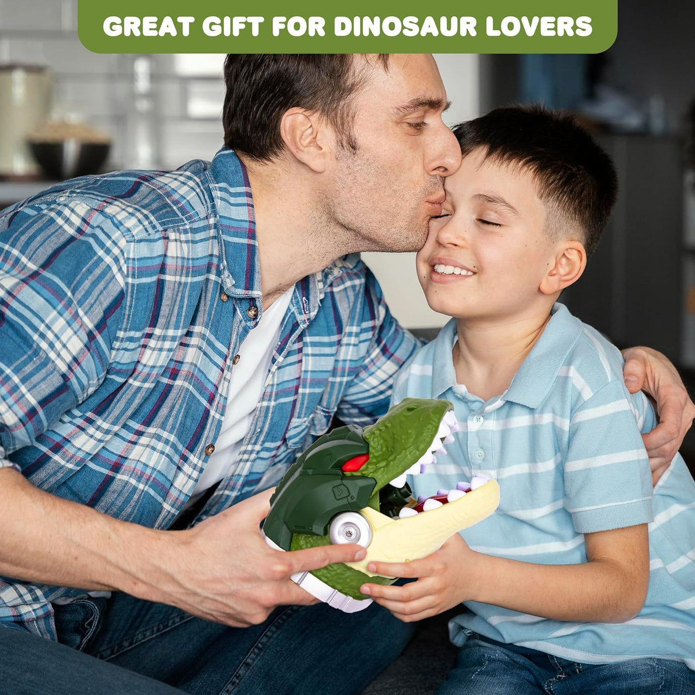 Dinosaur Glove Toy with Spray - 1 PC Dino Toy - Unique Trex Dinosaur Toy with Misting Action, Light-Up Eyes, and Roaring Sound