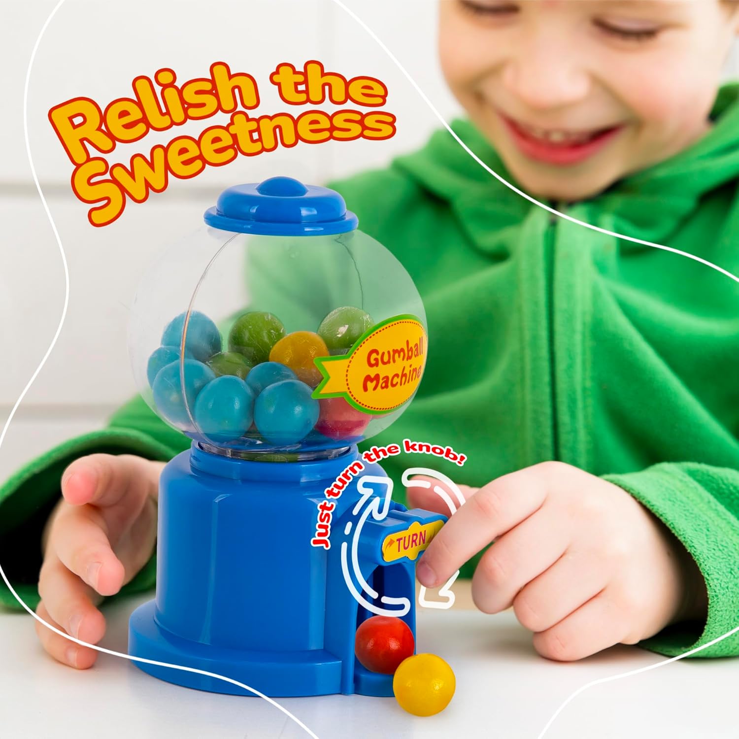 Mini Gumball Machines for Kids – Set of 12