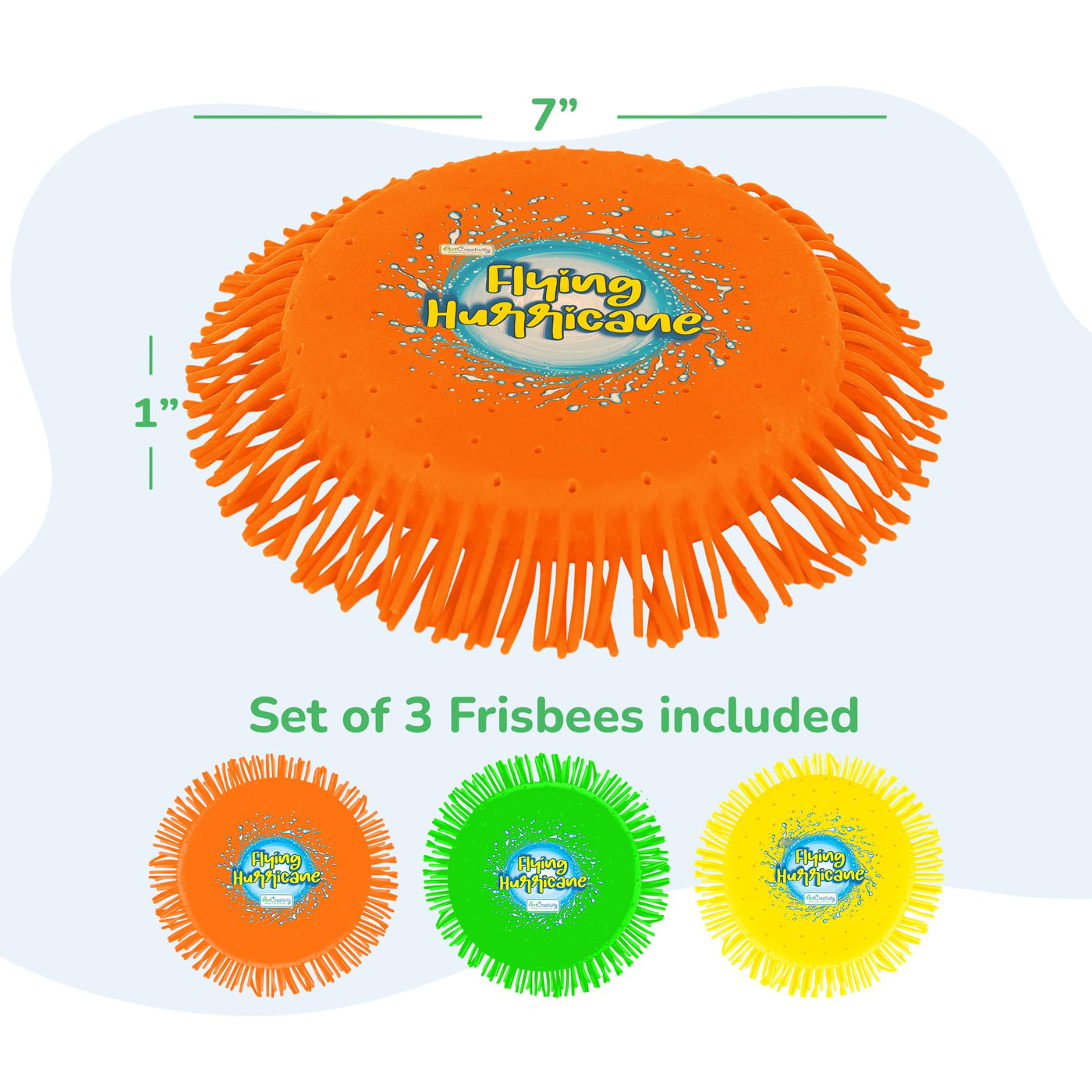 Soft Water Frisbees for Kids, Soft Sports Discs (3 Pack), Beach Water Toys & Swimming Pool Toys for Kids, Backyard Fun Toy & Outdoor Summer Games