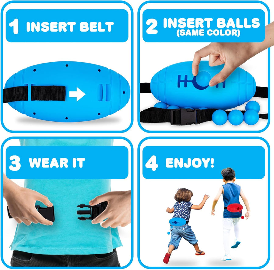 Shaking Swing Balls Game - Complete Kids Outdoor Game Set With 2 Containers and 24 Balls