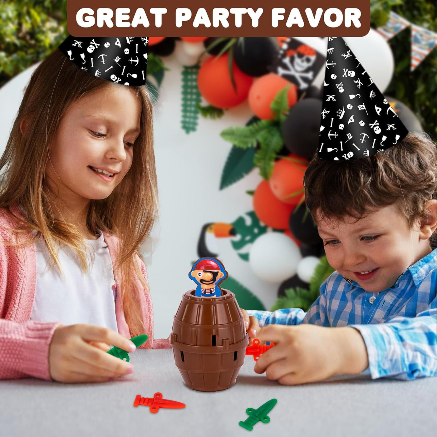 Pop Up Pirate Party Favors for Kids Set of 12 Pirate Toys Mini
