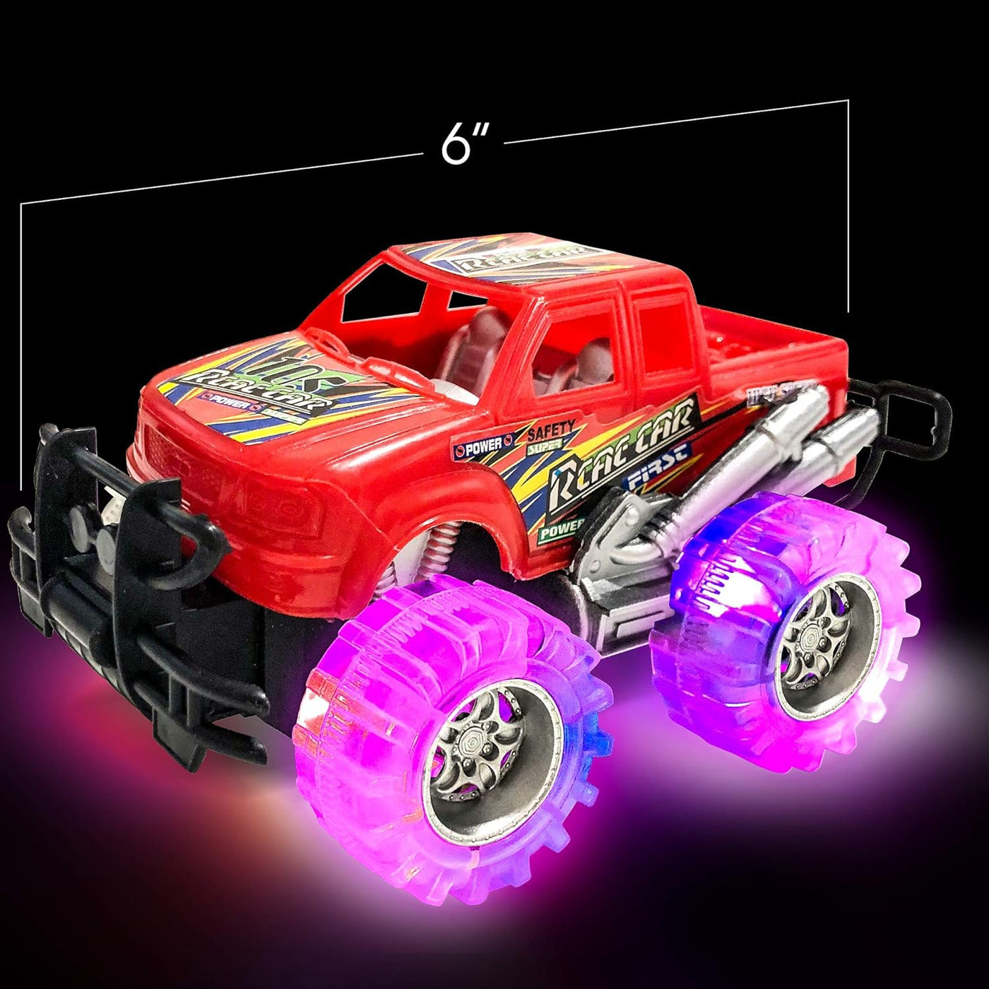 Light Up Monster Truck Toy Set – 4-Pack for Kids Ages 3+