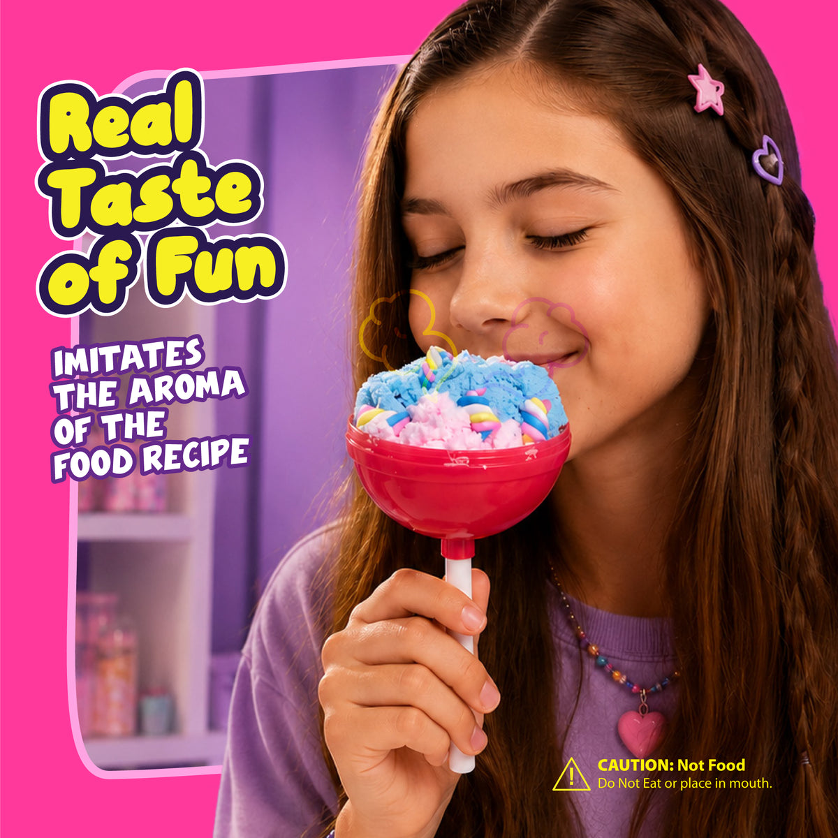 Ooey Gooey Slime Surprise Slime Kit Surprise Toys for Kids – Mystery Food Slime Toys for Girls Ages 6-8, Scented Stretchy Slime - 1 Pack