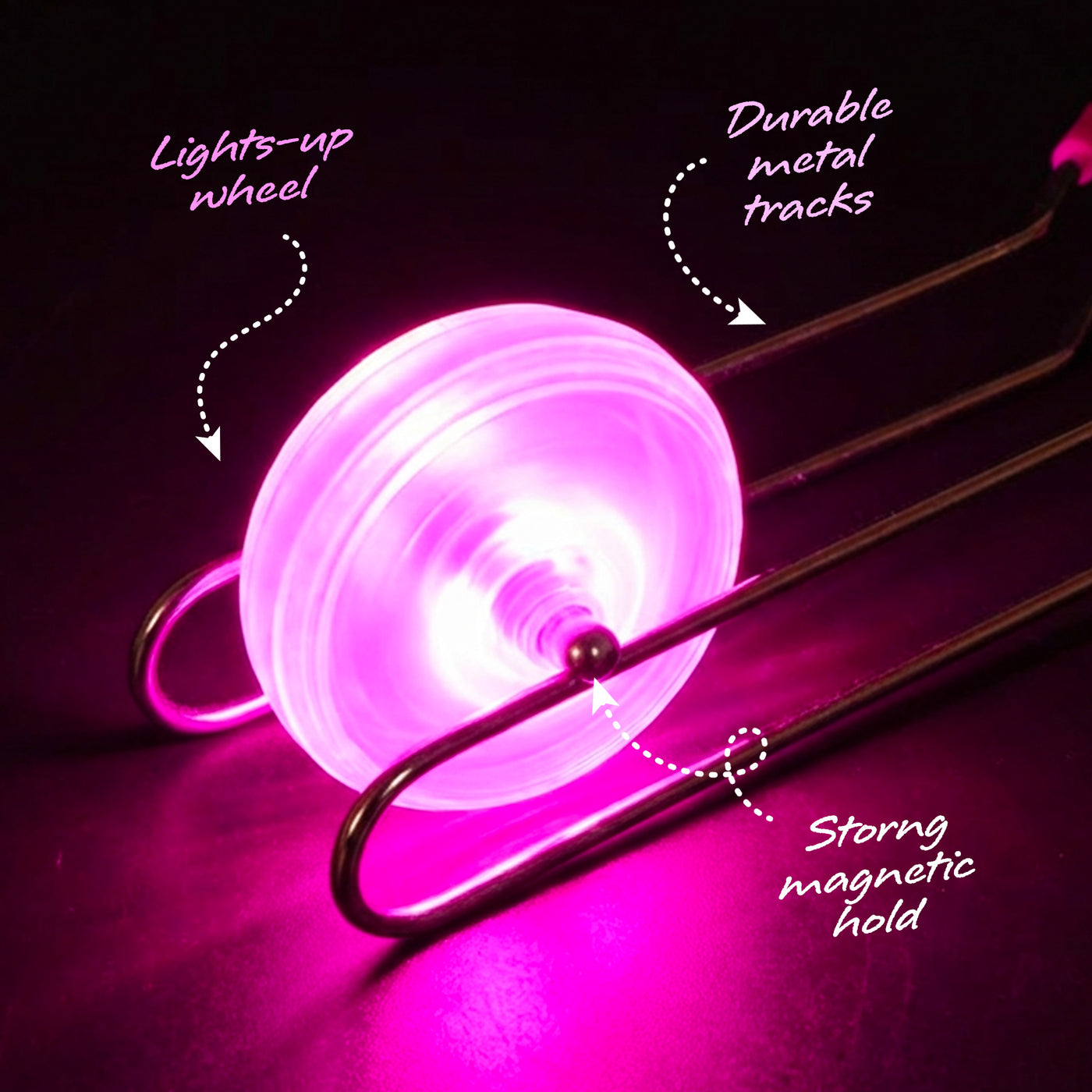 Light Up Gyro Wheels - 6 Pack