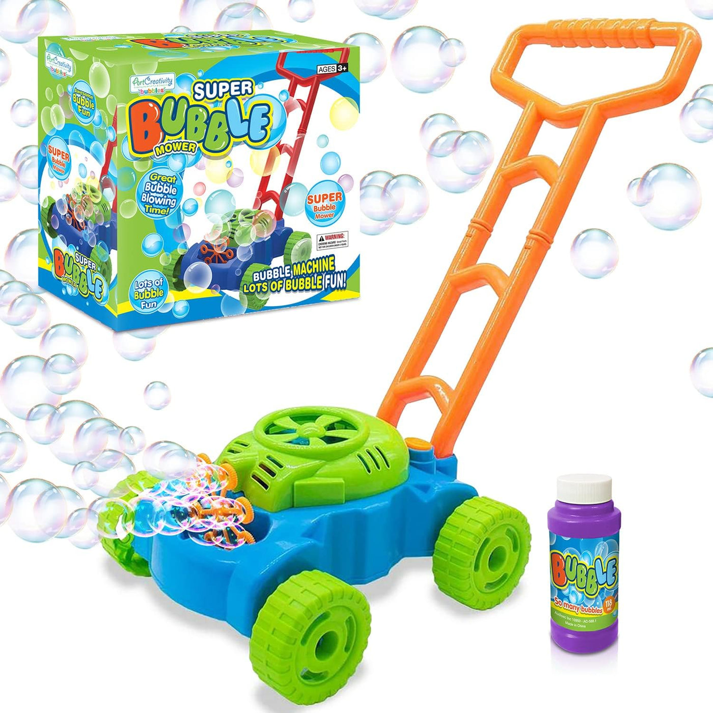 Pupu Pig Bubble Lawn Mower, Pink Bubbles Blower Machine for