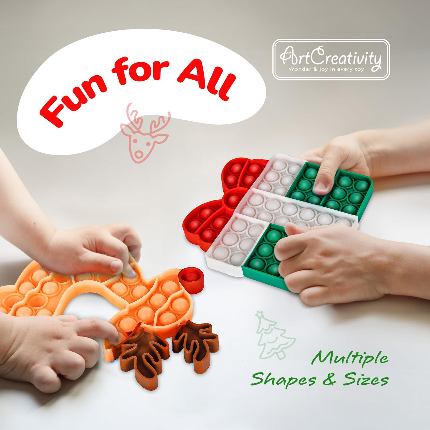 Christmas Poppers for Kids - 4 Pack