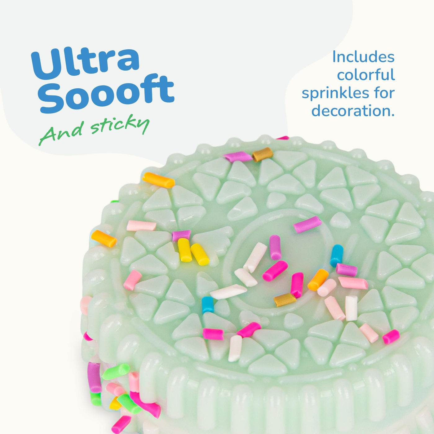 Squishy Cookies Fidget Toys for Kids and Adults - 4 Pack