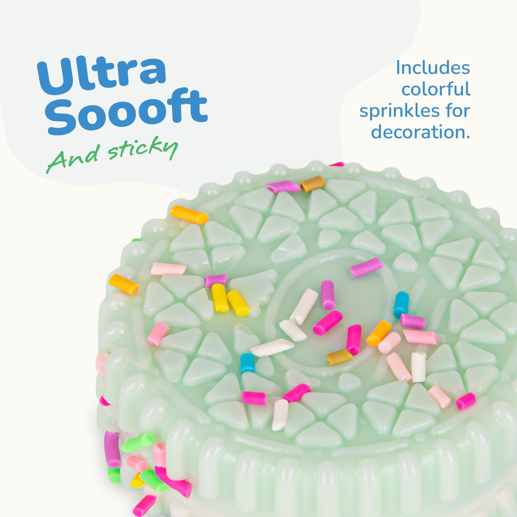 Squishy Cookies Fidget Toys for Kids and Adults - 4 Pack