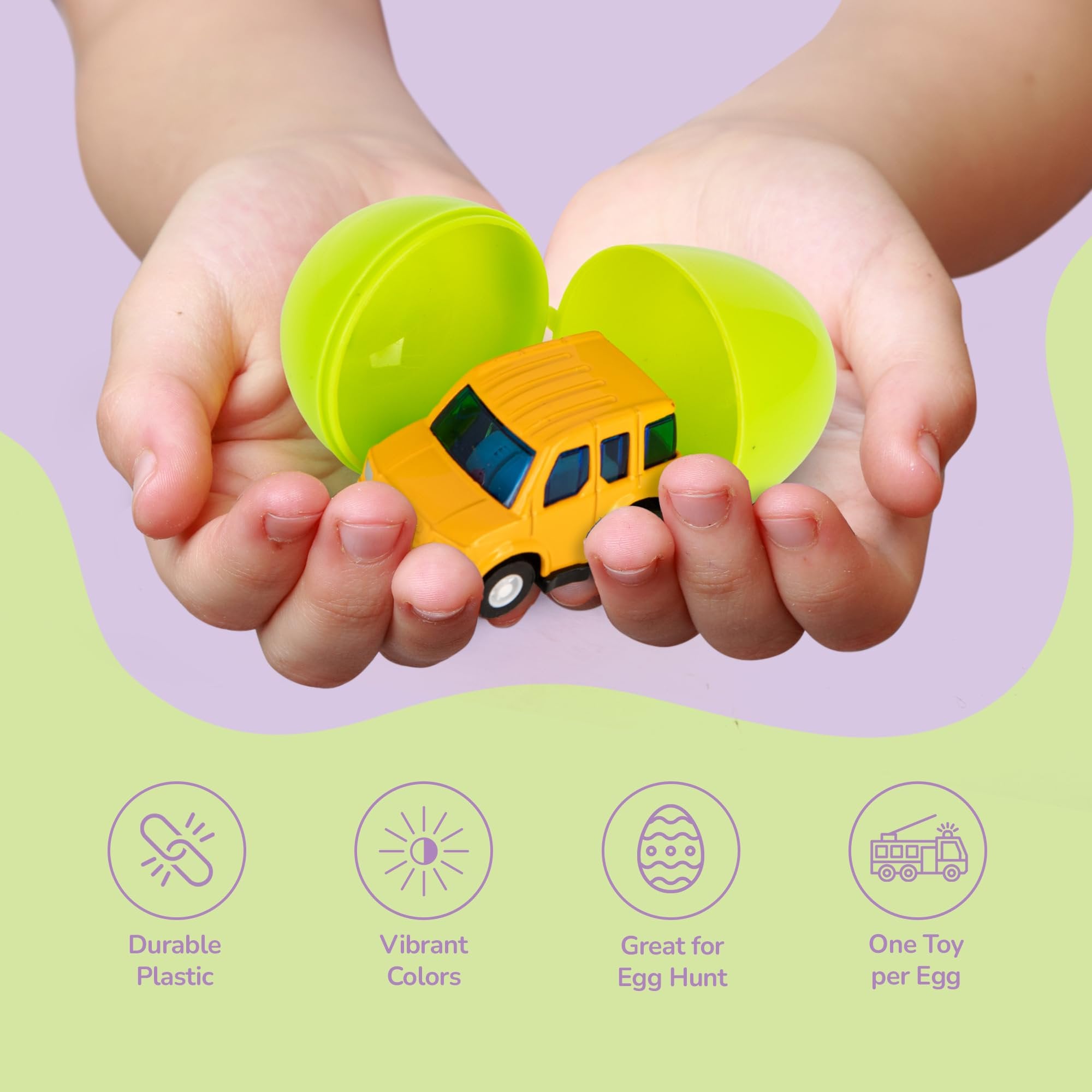 Pre-Filled Easter Eggs for Hunt - Set of 12