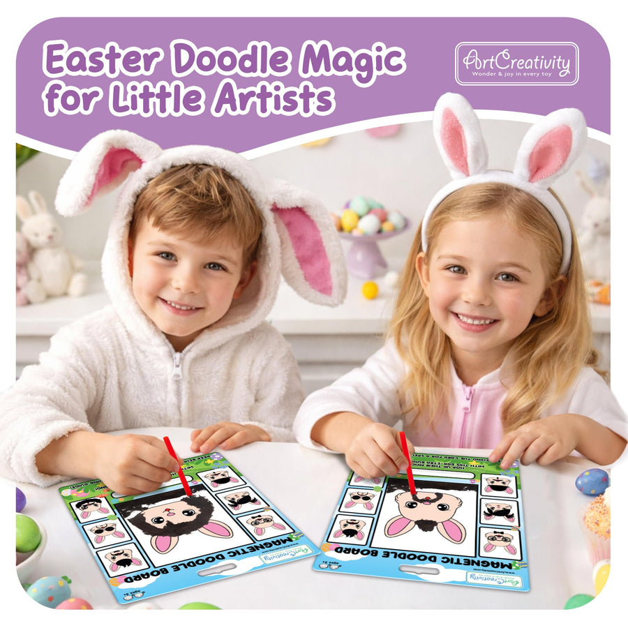 ArtCreativity Easter Bunny Magnetic Doodle - 2 Pack