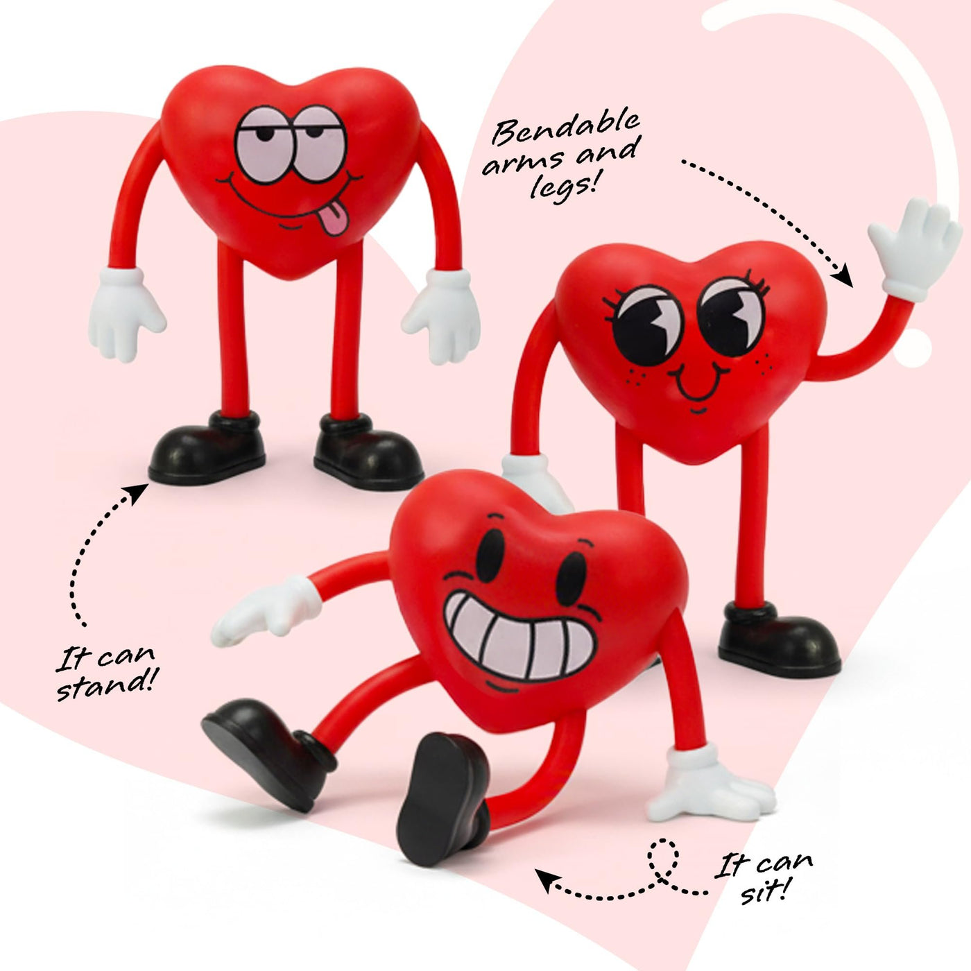 Heart Bendables - 12 Pack