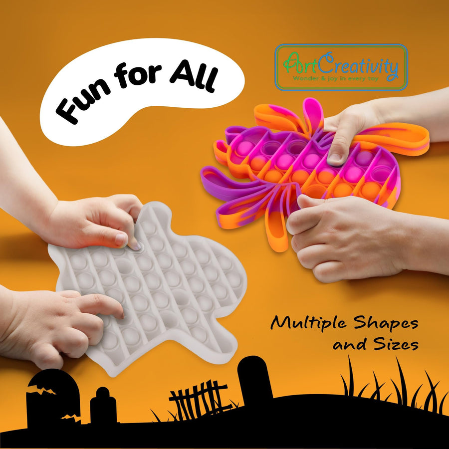 Halloween Poppers - 4 Pack - Halloween Pop Its Sensory Fidget Toys