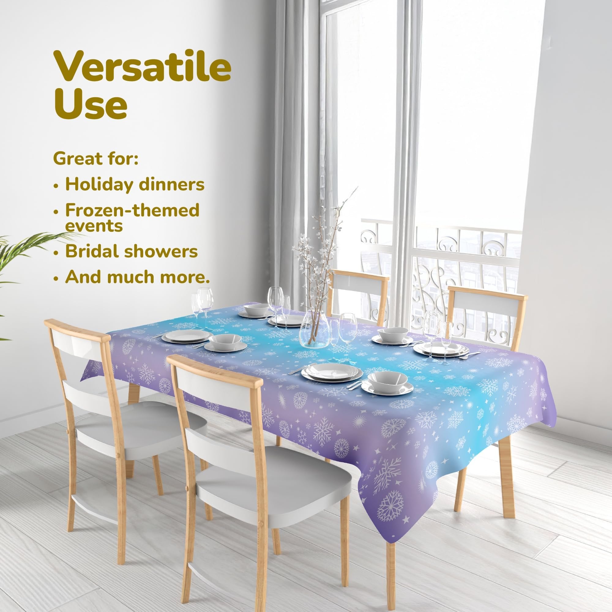 Snowflake Tablecloth - 6 Pack