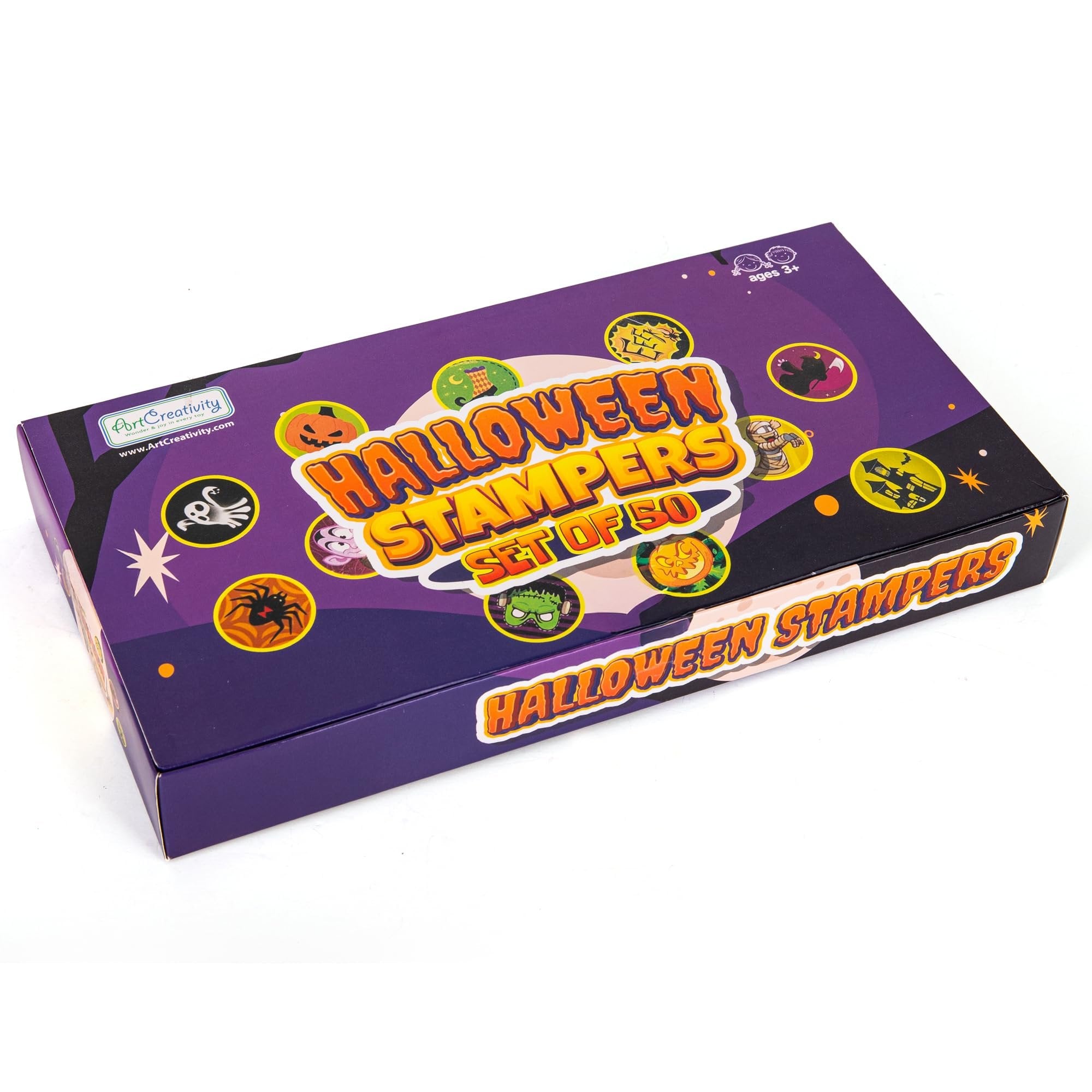 Halloween Stampers - Set of 50 - Kids & Adults Self Inking Spooky Stamps