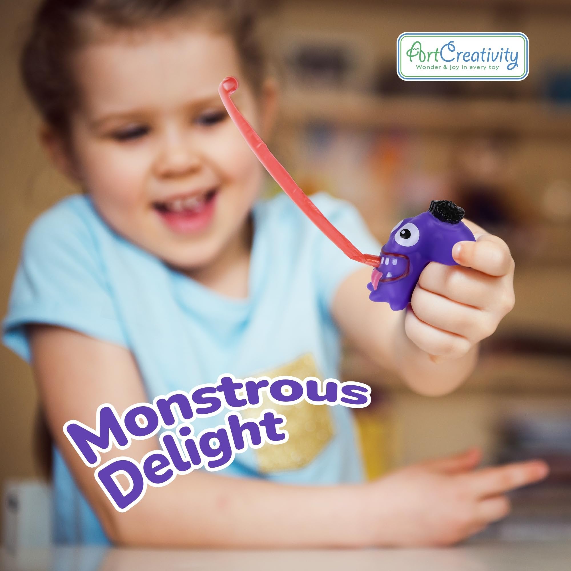 Monster Tongue Out Squeeze Toys - Set of 12