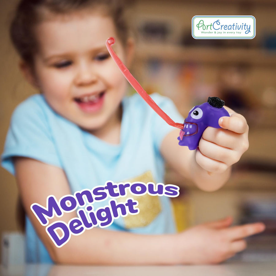 Monster Tongue Out Squeeze Toys - Set of 12