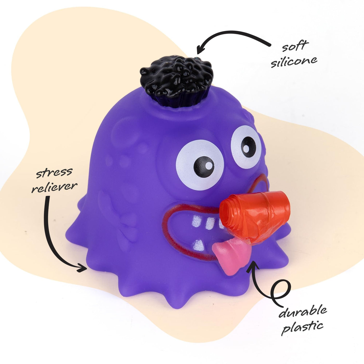 Monster Tongue Out Squeeze Toys - Set of 12